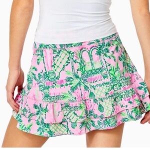 Lilly Pulitzer Palm Beach Fern Print Skort Sz S